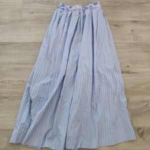Zero Degrees Celsius Pin Stripe Floral Band Skirt sz Small